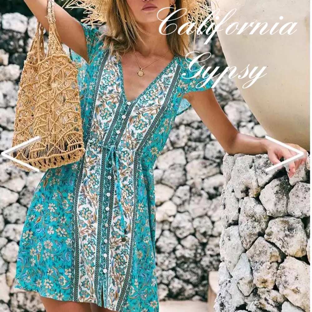 Floral Mini Dress - Picture 9 of 14